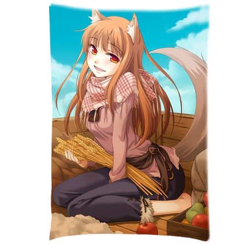 cirno's Store Spice and Wolf anime Characters sexy animal ears girl holo Cushion 2 sides pillowcase