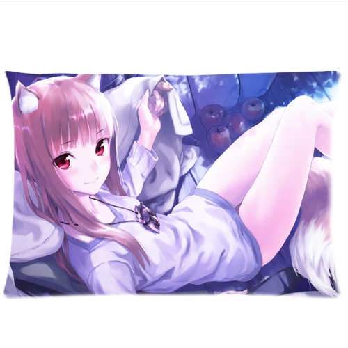 cirno's Store Spice and Wolf anime Characters sexy animal ears girl holo Cushion 2 sides pillowcase