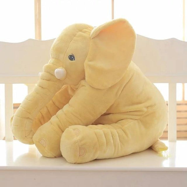Elephant Plush Pillow Baby Sleeping Back Cushion Baby Elephant Stuffed Animal Toy 60CM Stuffed Elephant Doll Baby Toys Gifts