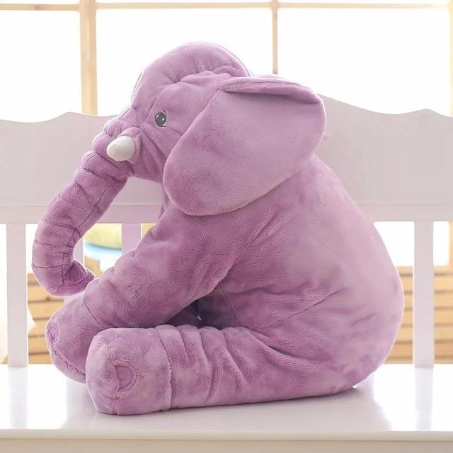 Elephant Plush Pillow Baby Sleeping Back Cushion Baby Elephant Stuffed Animal Toy 60CM Stuffed Elephant Doll Baby Toys Gifts