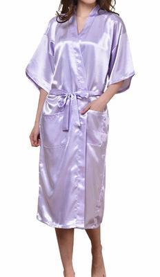 CEARPION Plus Size S-3XL Satin Robe Gown Women's Kimono Bathrobe Sexy Home Clothes Casual Sleepwear Intimate Lingerie Negligee