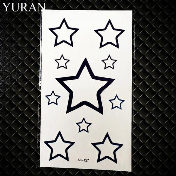 Summer Style Temporary Tattoo Stickers Camping Litter Letter Feather Kids Finger Fake Tattoo Boys Body Arm Art Tatoos Love Paste