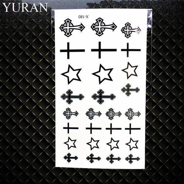 Summer Style Temporary Tattoo Stickers Camping Litter Letter Feather Kids Finger Fake Tattoo Boys Body Arm Art Tatoos Love Paste