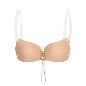 Xiushiren DD DDD Cup Adjusted-straps Plus Size Invisible Adhesive Bra For Backless Dress Strapless Push Up Silicone Bra Tops