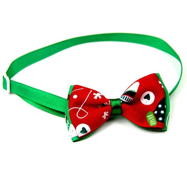 Christmas Holiday Pet Cat Dog Collar Bow Tie Adjustable Neck Strap Cat Dog Grooming Accessories Pet Product Supplies Christmas