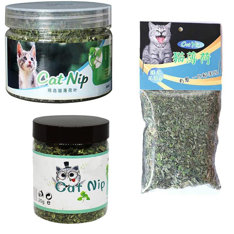 Organic 100% Natural Premium Catnip Cattle Grass 10g/20g/30g Menthol Flavor Funny Cat Toys