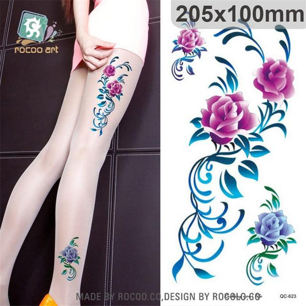 hot sale temporary Waterproof tattoo sticker for women sexy black wedding bracelet Jewelry lace tattoo stickers wholesale QC8503
