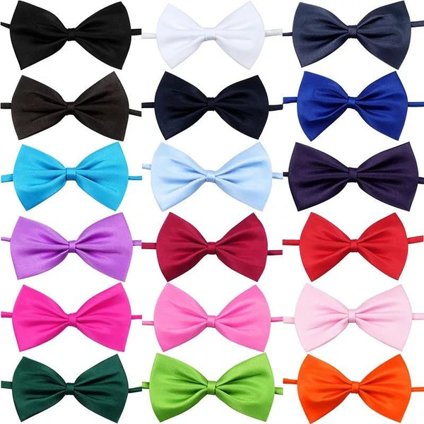 100pcs/lot Mix Colors Wholesale Dog Bow Tie Grooming Accessories Fashion Cat Rabbit Bowtie Product Pet Adjustable Cravat