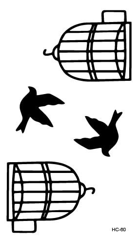 MB Classic Black Tatoo Cat Bird Fake Tattoo Tatuajes Hand Tatouage Body Waterproof Temporary Tattoo Sticker Small Taty