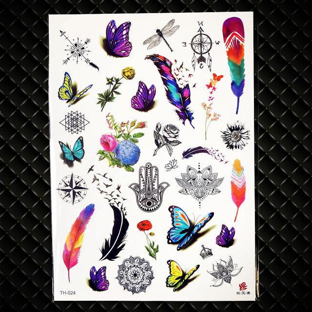 Summer Style Girl Women Henna Gold Metallic Flash Tattoo Stickers Girls Fake Waterproof Tattoo Golden Color Bracelets Leg Tatoos