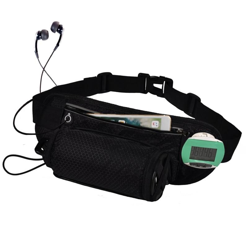 Men Running Bag Sports Water Bottle Holder Run Belt Jogging Waist Bag Waterproof Fanny Pack Women Gym Fitness  Accessories