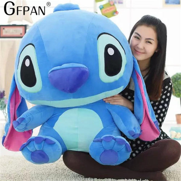 80cm;45cm Famous Kids Toy Kawaii Stitch Plush Doll Toys Anime Lilo and Stitch Cute Stich Toys for Children Kids Birthday Gift