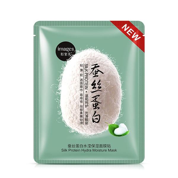 Images Silk Protein Facial Mask Moisturizing Whitening Oil Control anti aging anti wrinkle Face mask Tender Soften Skin Care