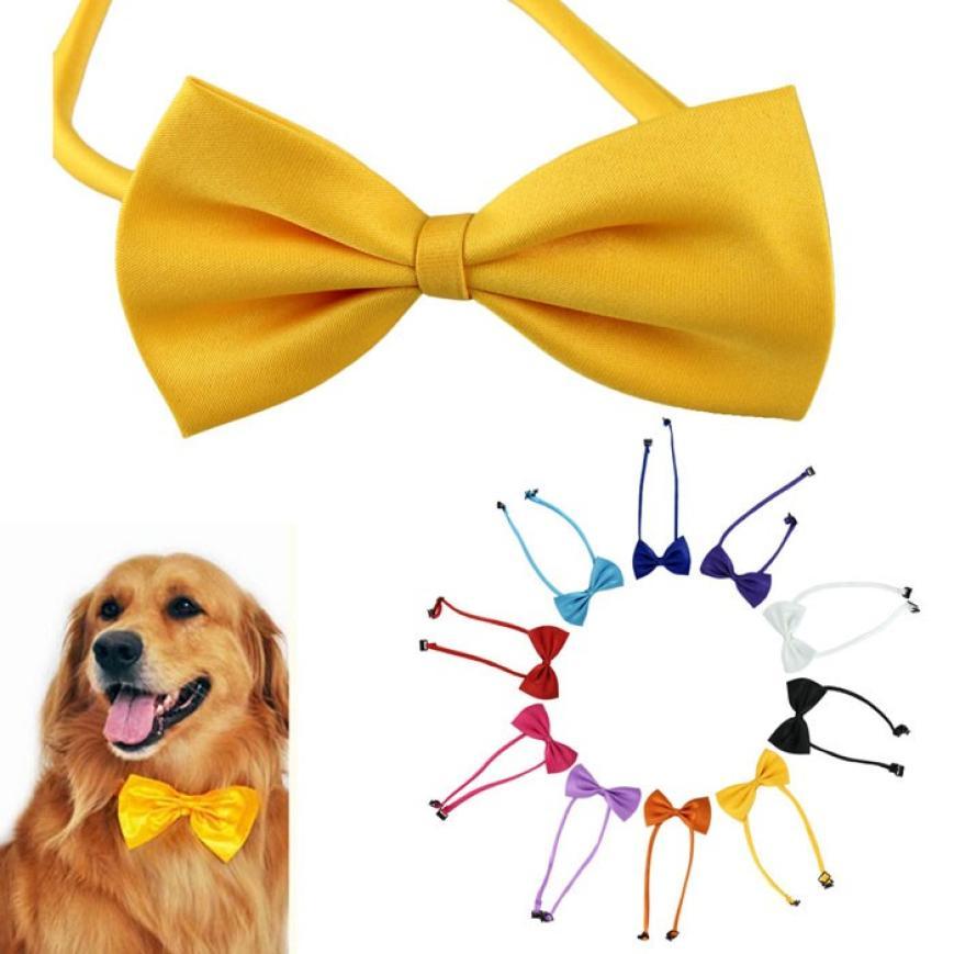 2017 Multicolor Dog neck tie Dog bow tie Cat tie Pet grooming Supplies Pet headdress 714