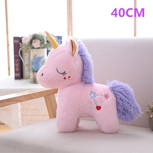 Giant 110cm Unicorn Plush Toy Soft Stuffed  Cartoon Unicorn Dolls Animal Horse Toy High Quality Toys for Children Girls