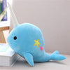 25-35cm Narwhal whale binary star doll plush Toy soft animal ocean sea stuffed Toys for Children Christmas Gift kid Brinquedos