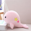 25-35cm Narwhal whale binary star doll plush Toy soft animal ocean sea stuffed Toys for Children Christmas Gift kid Brinquedos