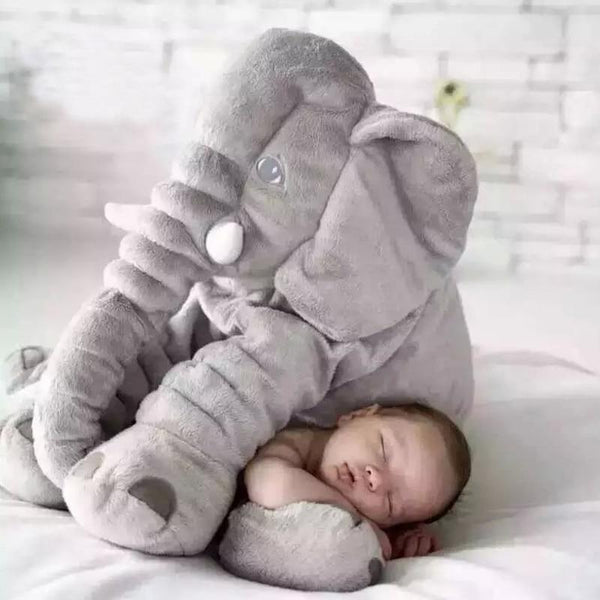 40cm/60cm Height Large Plush Elephant Doll Toy Kids Sleeping Back Cushion Cute Stuffed Elephant Baby Accompany Doll Xmas Gift