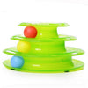 Pet Toys Cat Crazy Ball Disk Interactive Amusement Plate Play Disc Trilaminar Turntable Cat Toy