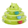 Pet Toys Cat Crazy Ball Disk Interactive Amusement Plate Play Disc Trilaminar Turntable Cat Toy