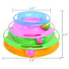 Pet Toys Cat Crazy Ball Disk Interactive Amusement Plate Play Disc Trilaminar Turntable Cat Toy