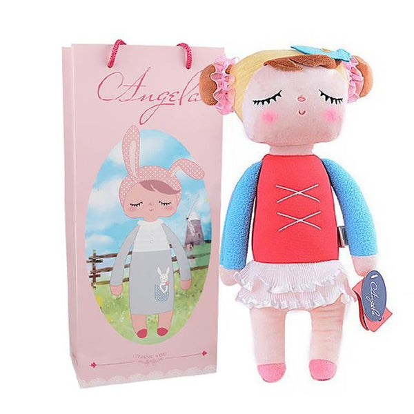 Boxed Metoo Doll kawaii Plush Soft Stuffed Plush Animals Baby Kids Toys for Children Girls Boys Birthday Christmas Angela Rabbit