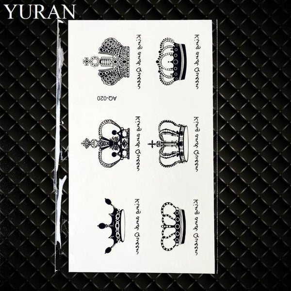 25 Style Men Tattoo Stickers Totem Scorpion Black Gun Hands Temporary Tattoo Kids Body Art Face Self Adhesive Tatoos Cool Paste