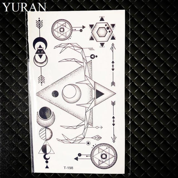25 Style Men Tattoo Stickers Totem Scorpion Black Gun Hands Temporary Tattoo Kids Body Art Face Self Adhesive Tatoos Cool Paste