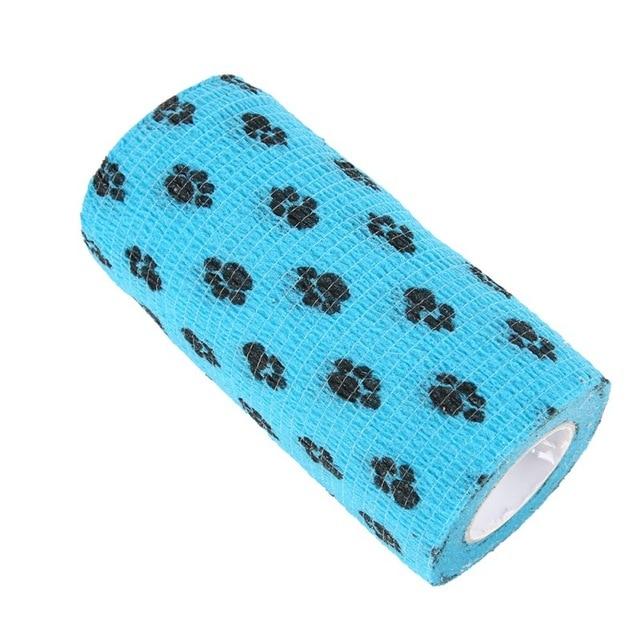 Pet Dog Cat Health Wrapping Bandage Breathable Tearing Non-woven Cloth Self-adhesive Elastic Pet Bandage Vet Cohesive Bandage