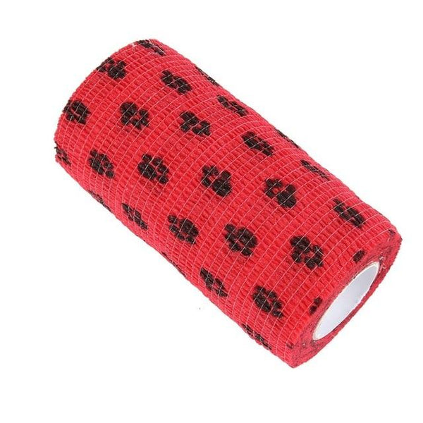 Pet Dog Cat Health Wrapping Bandage Breathable Tearing Non-woven Cloth Self-adhesive Elastic Pet Bandage Vet Cohesive Bandage