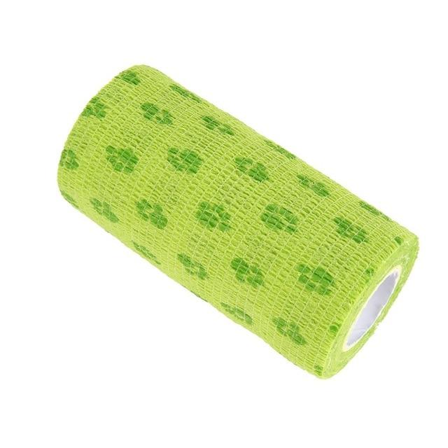 Pet Dog Cat Health Wrapping Bandage Breathable Tearing Non-woven Cloth Self-adhesive Elastic Pet Bandage Vet Cohesive Bandage