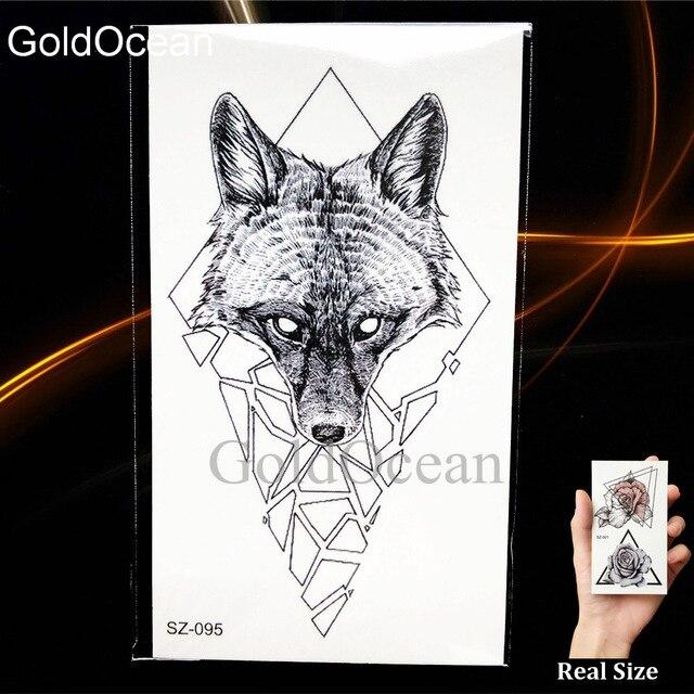 Black Small Paw Temporary Tattoo Women Body Arm Henna Lotus Pendant Tattoo Stickers Girls Fashion Ankle Unicorn Fake Tatoos DIY