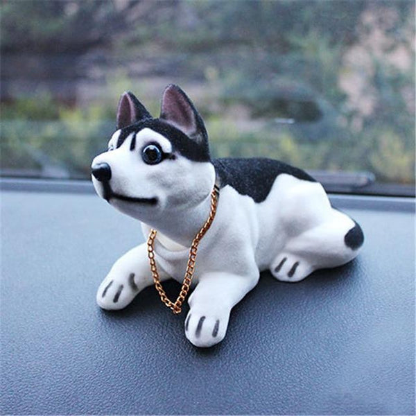 Car Ornament Nodding Dog Shakes His Head Shaking Dog Car Styling Cute Bobblehead Dog Doll For Car Interior Decoration