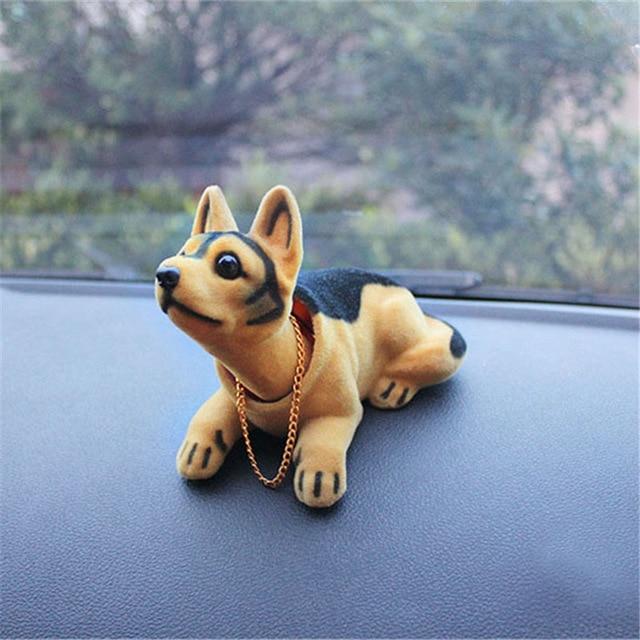 Car Ornament Nodding Dog Shakes His Head Shaking Dog Car Styling Cute Bobblehead Dog Doll For Car Interior Decoration