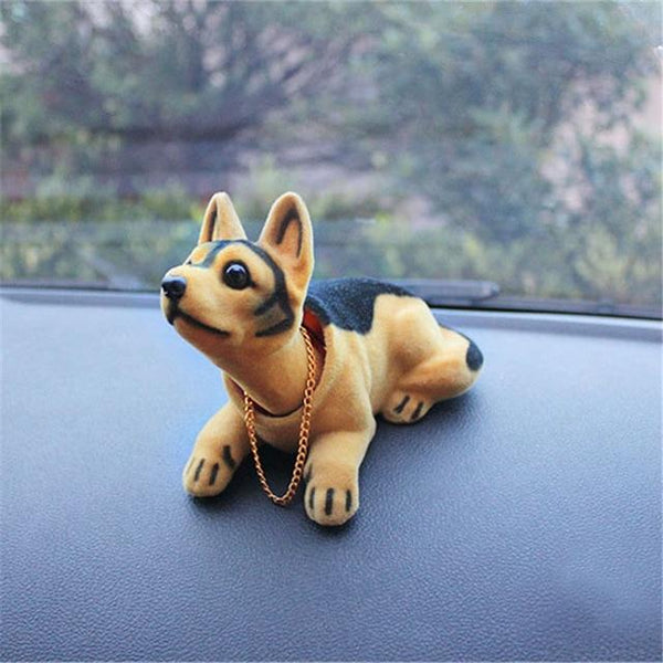 Car Ornament Nodding Dog Shakes His Head Shaking Dog Car Styling Cute Bobblehead Dog Doll For Car Interior Decoration