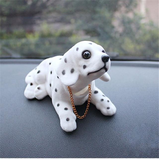 Car Ornament Nodding Dog Shakes His Head Shaking Dog Car Styling Cute Bobblehead Dog Doll For Car Interior Decoration