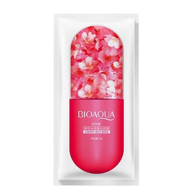 BIOAQUA 1pcs Facial Jelly Mask Sheet Deep Moisturizing Face Serum Whitening Moisture Essence Nutritious Cream Skin Care Women