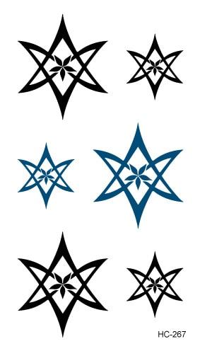 MB HC-265-285 Body Art Tatoo Black White Drawing Little Element Finger Small Water Transfer Temporary Flash Fake Tattoos Sticker