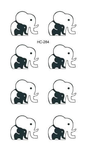 MB HC-265-285 Body Art Tatoo Black White Drawing Little Element Finger Small Water Transfer Temporary Flash Fake Tattoos Sticker