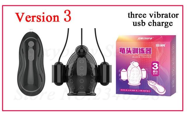 Powerful 5 Motors 12 Speeds Male Masturbator Glans Bullet Vibrators Delay Lasting Trainer Penis Massager Adult Sex Toys For Men