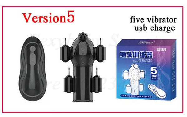 Powerful 5 Motors 12 Speeds Male Masturbator Glans Bullet Vibrators Delay Lasting Trainer Penis Massager Adult Sex Toys For Men