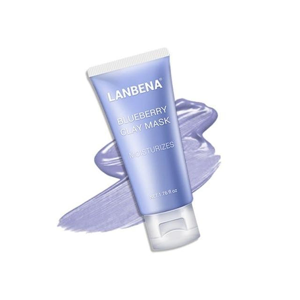 LANBENA Clay Face Mask+Bamboo Charcoal+Blueberry+Rose Deep Cleaning Remove Grease Shrinks Pores Nourishing Skin Care