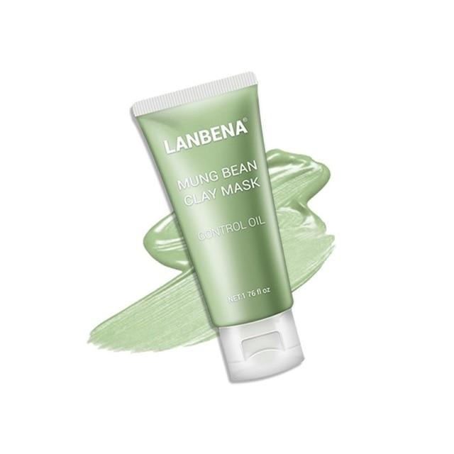 LANBENA Clay Face Mask+Bamboo Charcoal+Blueberry+Rose Deep Cleaning Remove Grease Shrinks Pores Nourishing Skin Care