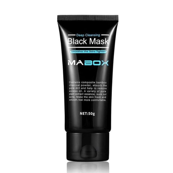 Mabox Blackhead Remover,Pore Control, Skin Cleansing, Purifying Bamboo Charcoal, Peel Off Facial Black Mask.1 bottle