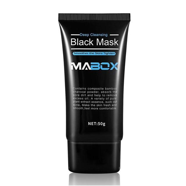 Mabox Blackhead Remover,Pore Control, Skin Cleansing, Purifying Bamboo Charcoal, Peel Off Facial Black Mask.1 bottle