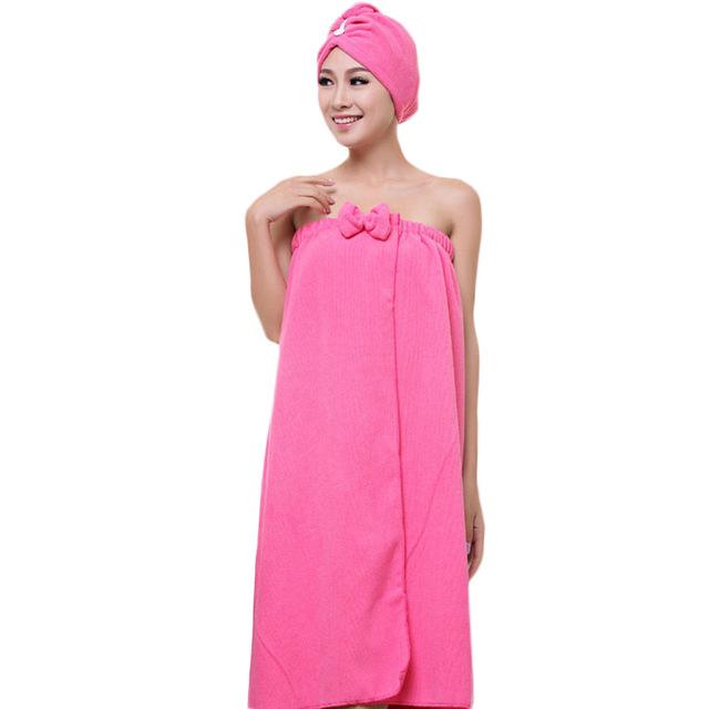 2018 New Japanese-style Cute Soft Microfiber Magic Absorbent Dry Spa Bath Towel Beach Bathrobe Towels For Women Girls TB Sale