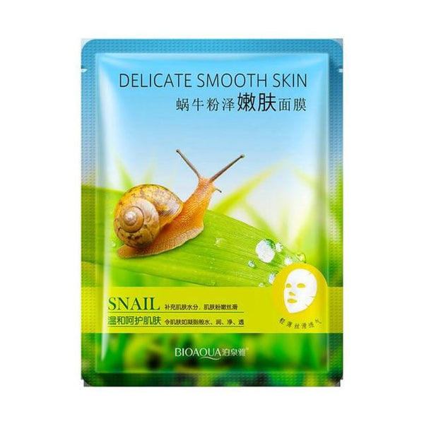 BIOAQUA Skin Care Women Snail Liquid Face Masks Moisturizing Oil Control Natural Essence Collagen Whitening Mask