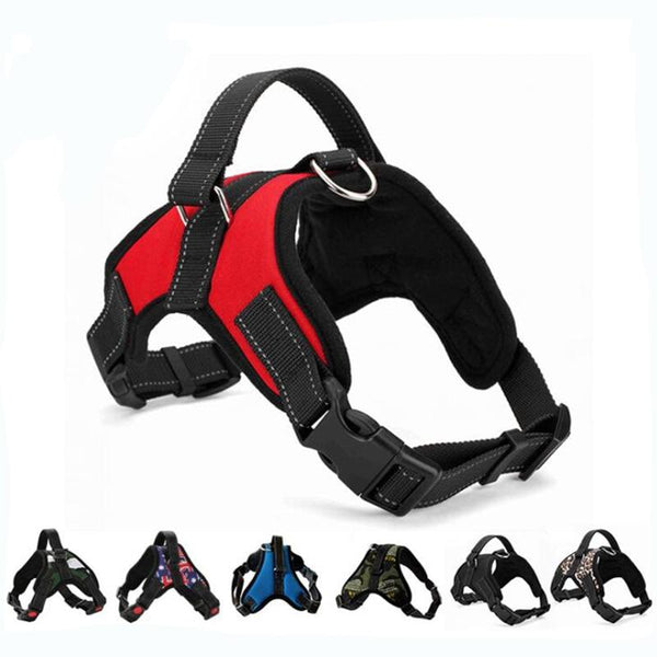 Reflective Nylon Dog Harness k9 Pet Products for Large Dog Print Puppy Lead Pets Vest Dog Leads Dog Reflective Vest Accessories