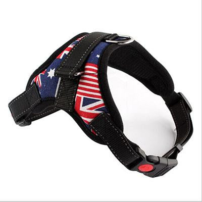 Reflective Nylon Dog Harness k9 Pet Products for Large Dog Print Puppy Lead Pets Vest Dog Leads Dog Reflective Vest Accessories