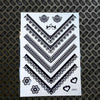 25 Styles Black Ink Henna Temporary Tattoo Sticker Fake Flower Pendants Arm Hand Tatoo Paste Waterproof Body Art Tattoo Stickers